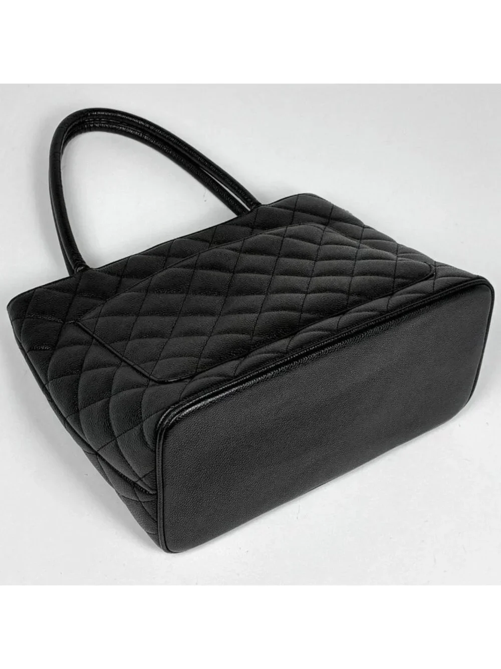 Chanel Reissue Tote CC Logo Caviar Leather Black